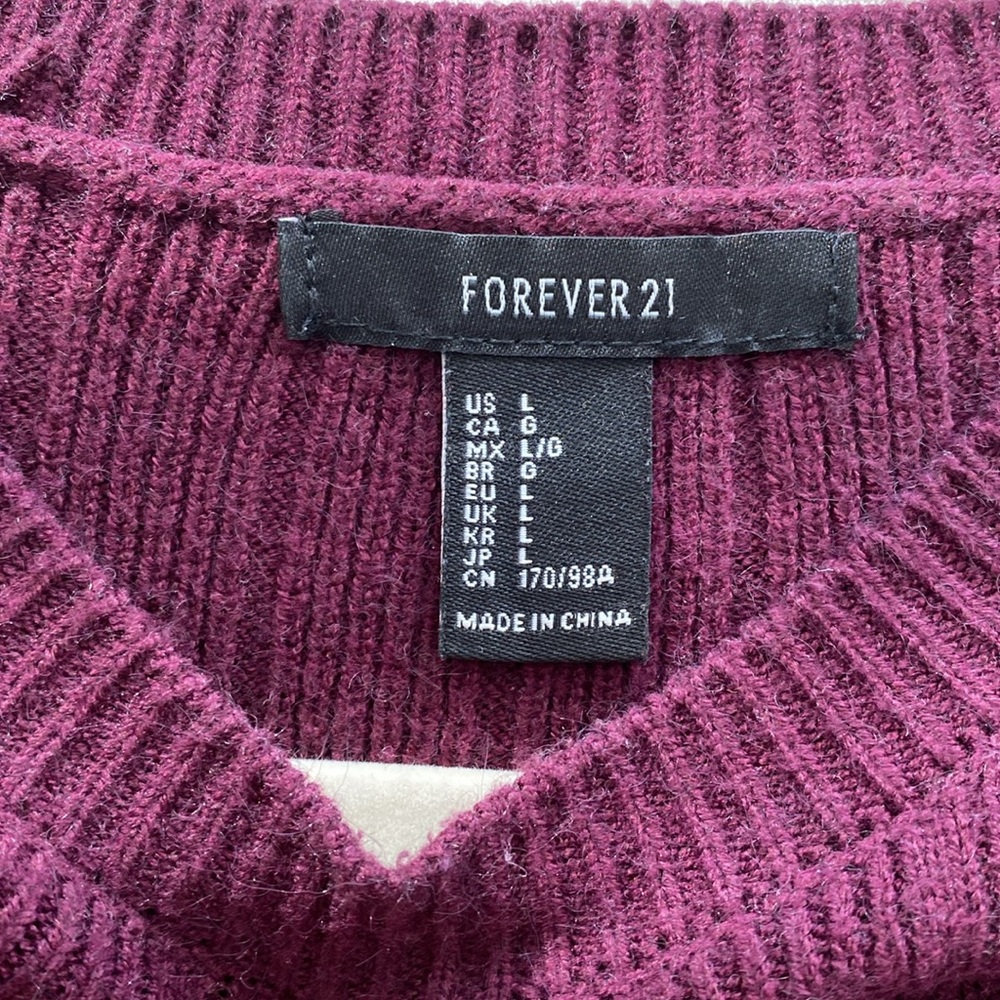 Distressed Cropped Sweater - Picture 2 of 3